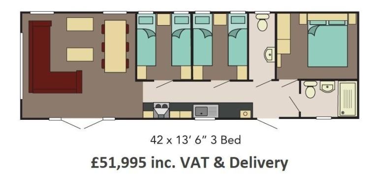 NEW Sunrise Athena Lodge | 2/3 bed Mobile Home Annexe | OFF SITE — photo 16