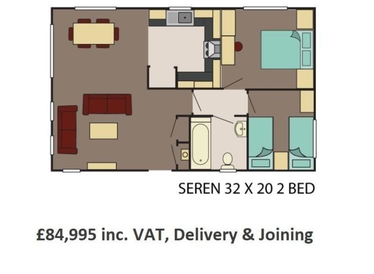 NEW | Sunrise Seren Lodge | BS3632 Park Home | 2 bed Mobile Home | OFF SITE — photo 13