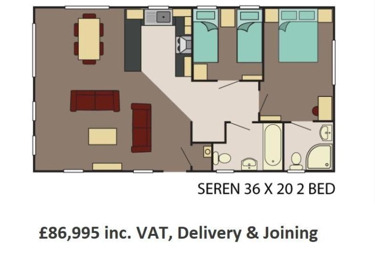 NEW | Sunrise Seren Lodge | BS3632 Park Home | 2 bed Mobile Home | OFF SITE — photo 15