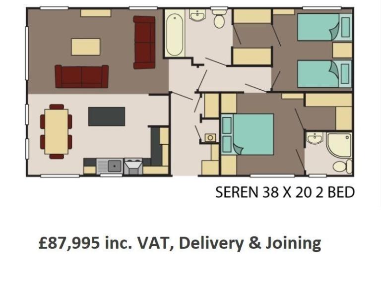 NEW | Sunrise Seren Lodge | BS3632 Park Home | 2 bed Mobile Home | OFF SITE — photo 16