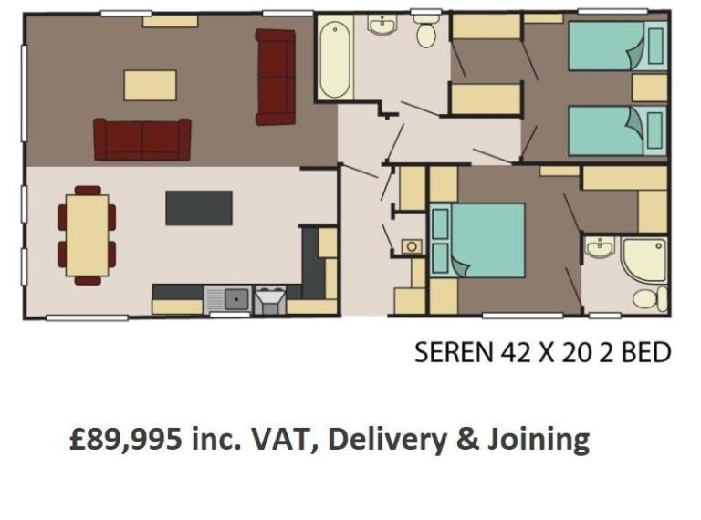 NEW | Sunrise Seren Lodge | BS3632 Park Home | 2 bed Mobile Home | OFF SITE — photo 18