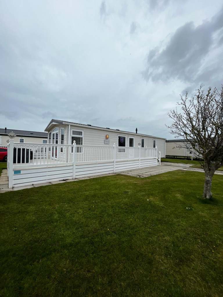 Cheap Static Caravan, Europa Sequoia. Huge wrap around deck. North Wales, Towyn — photo 3