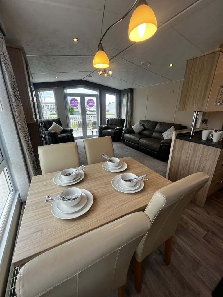 Cheap Static Caravan, Europa Sequoia. Huge wrap around deck. North Wales, Towyn — photo 8