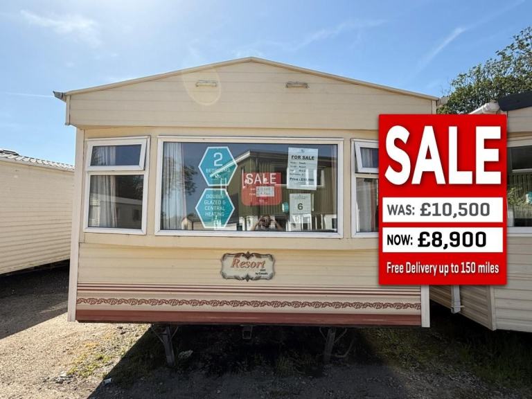 Double Glazed & Central Heated 2 Bed Static Caravan - Offsite Sale for Own Land